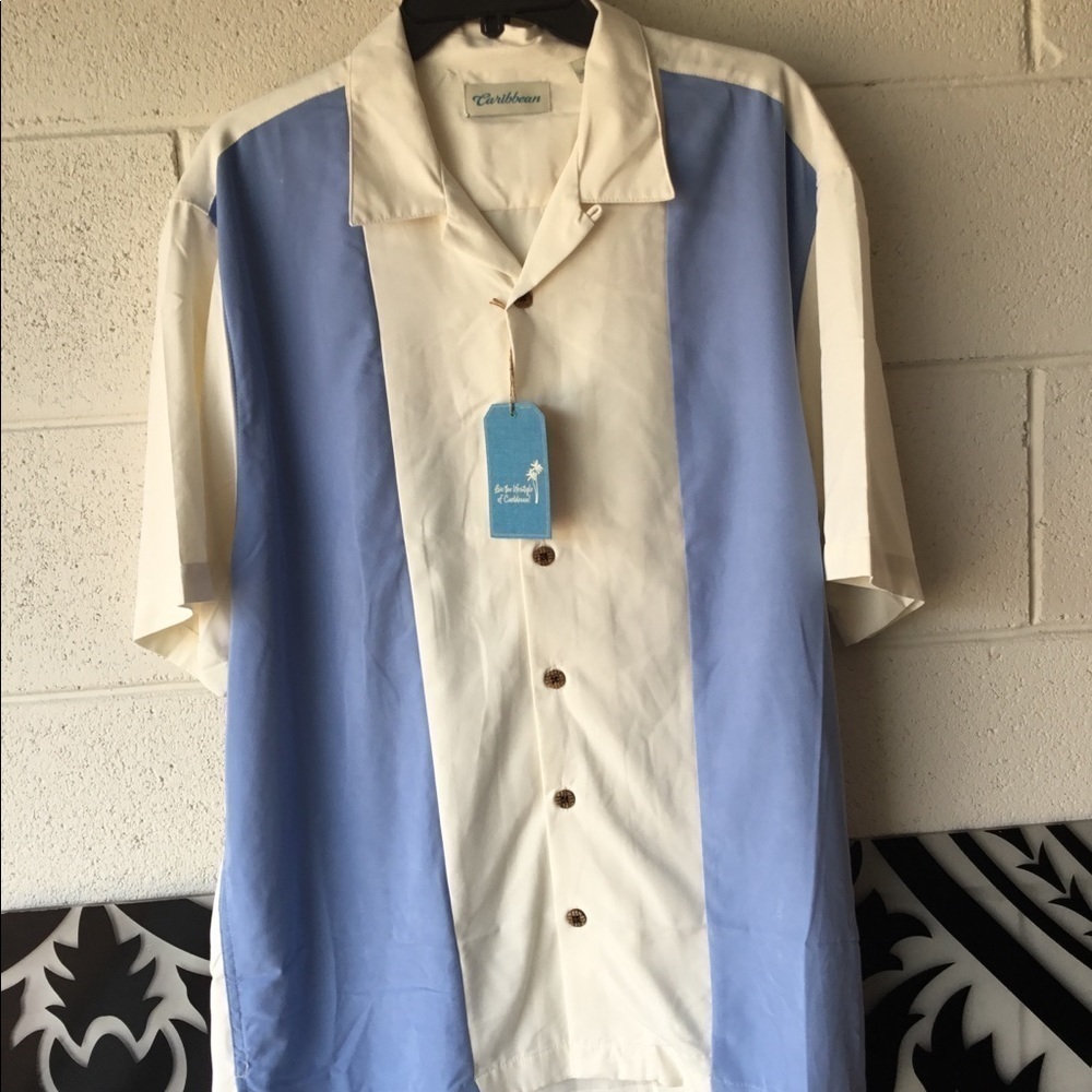 MEN'S CARIBBEAN  BUTTON‎ DOWN SHIRT